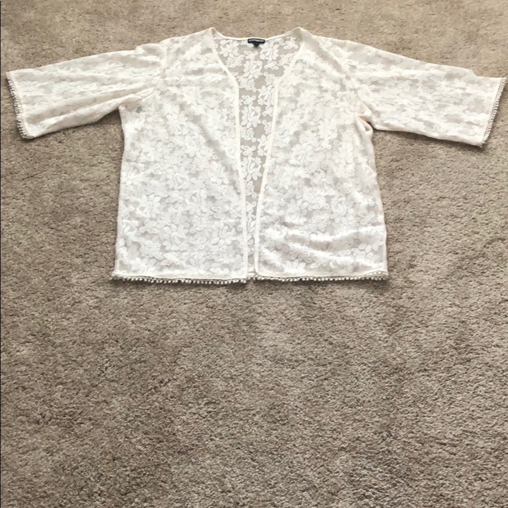 Express lace cardigan